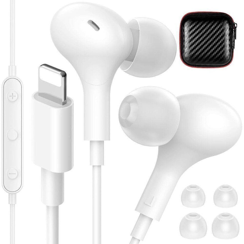 for MFi-Certified Lightning Wired Earbuds for Apple, Magnetic in Ear Buds Headph